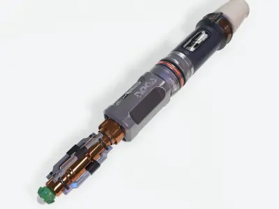 Sonic Screwdriver Sci-Fi PBR 3D model