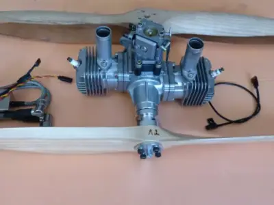 RCGF SE 70 Gerbera Engine 3D model