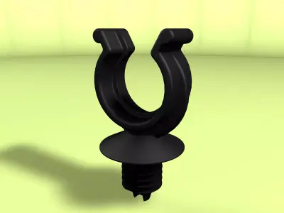 Rotating hose or wire clip 3D model