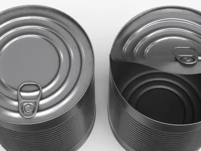Tin Can v1 Low-poly 3D model