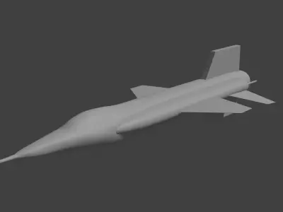 X15 jet Free 3D model