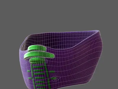 Gas mask helmet 3d model scifi Low-poly  Low-poly 3D model 537