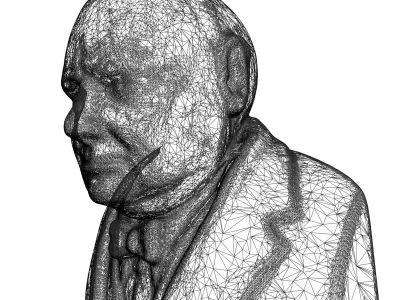 Churchill Bust 3D model