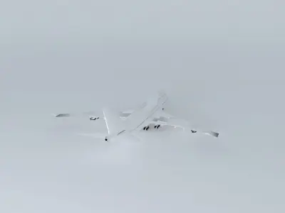 Boeing 747-400 Template Free 3D model