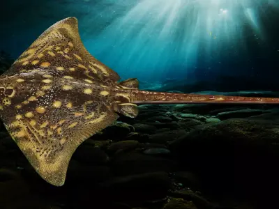 Manta Ray Low-poly 3D model