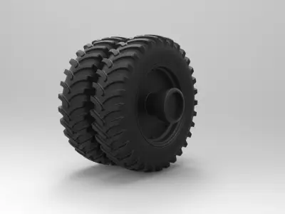 Rear wheel from Gigahorse 3D model