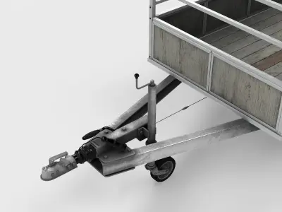utility trailer 3D model