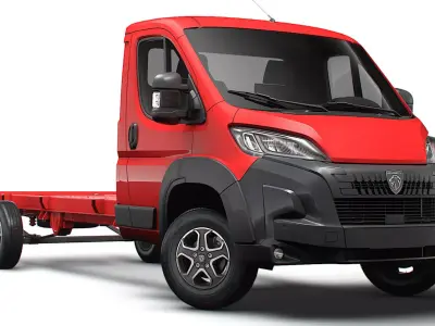 Peugeot Boxer Chassis SCab 4300WB 2025 3D model