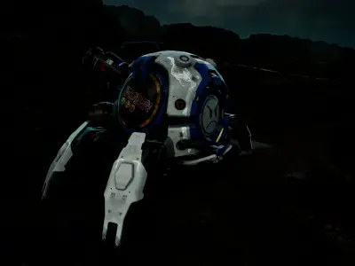 Sci-Fi Recon Drone 3D Model Low-poly 3D model