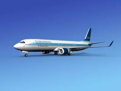 Boeing 737-900ER Townsend 3D model
