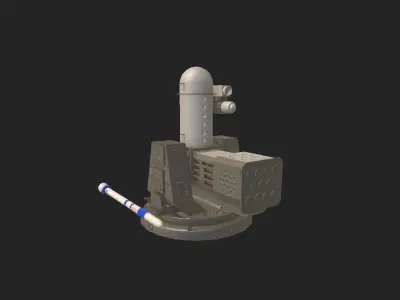 SEA RAM WEAPONS SYSTEM Low-poly 3D model