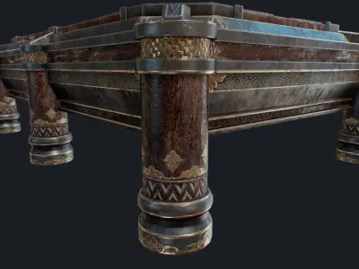 War Table Low-poly 3D model