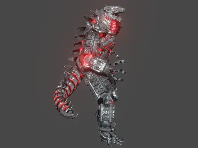 MechaGodzilla Low-poly 3D model