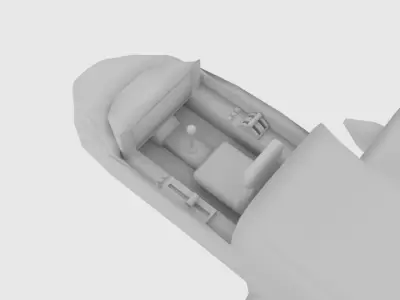 Space Plane CP Interior 3D model