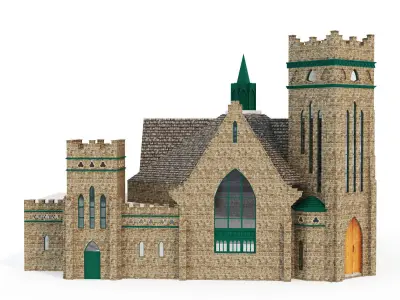 Greenwood Baptist Church 3D model