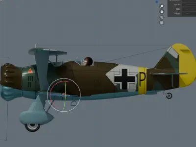 Henschel HS 123 3D model