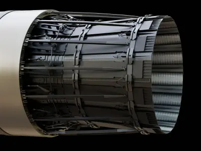 F-15 Engine Nozzle 3D model