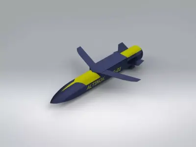 ALTINOK Cruise Missile Free low-poly 3D model