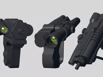 EC-17 scout trooper blaster pistol 3D print model 3D print model
