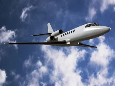 Dassault Falcon 50 business jet 3D model