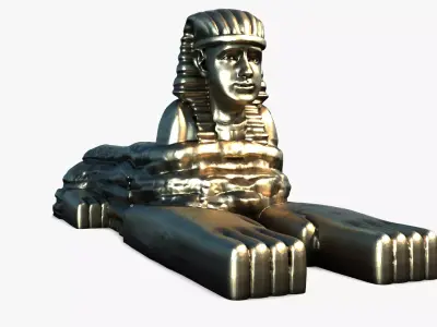 Abolhole egyptian sphinx statue Free 3D print model