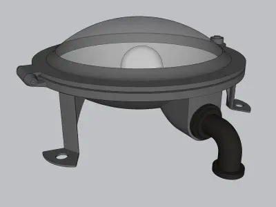 RMS Titanic Deck Lamp 3D model