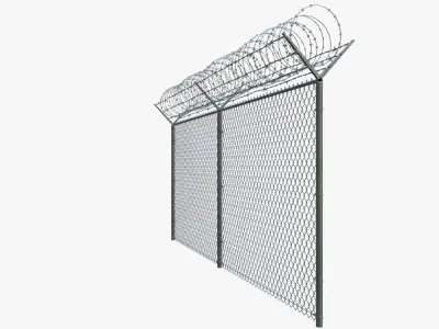 Chain Link Fence 3D model