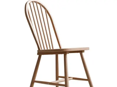 wood chair Free 3D model
