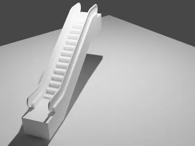 Escalator Free low-poly 3D model