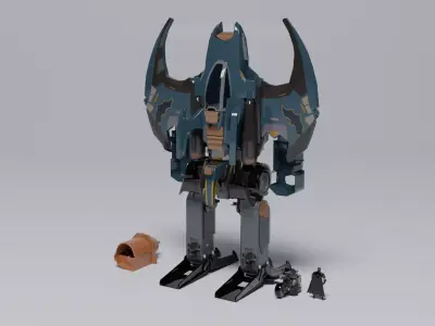 Batman Low-poly 3D model