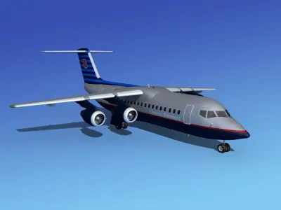 BAe 146-300 United Airlines 1 3D model