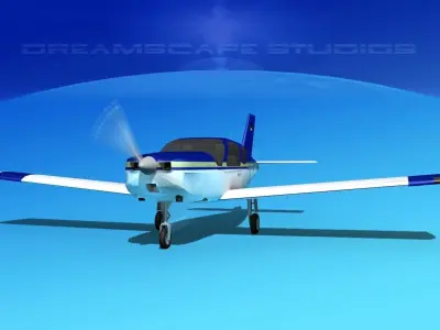 Socata TB-20 Trinidad V02 3D model