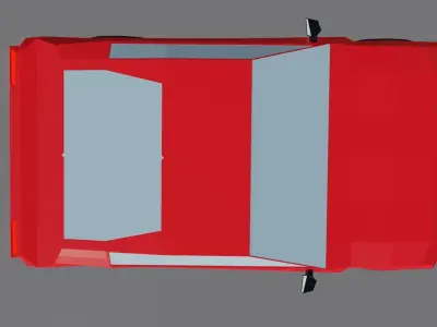 Lo Polly free 3d car  Free low-poly 3D model