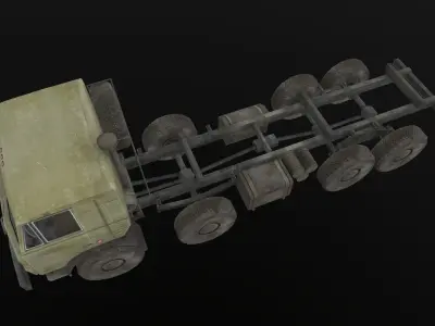 Kamaz Empty Low-poly 3D model