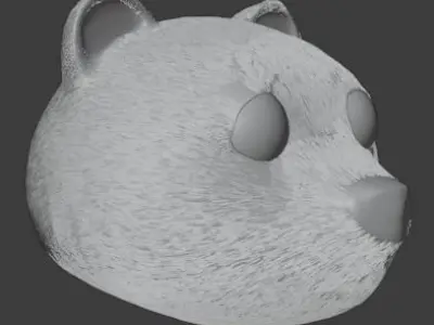 Teddy Bear head - fur not included Free 3D model