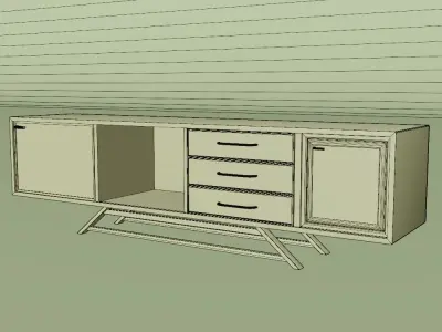 TV Cabinet Free 3D model purchase