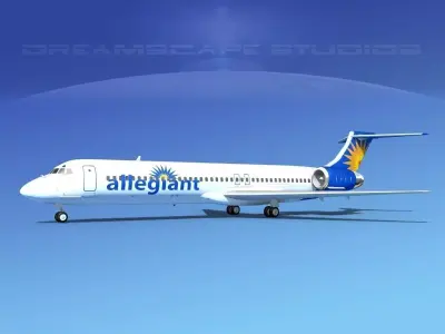 McDonnell Douglas MD-87 Allegiant 3D model