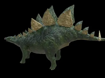 Stegosaurus Dinosaur Low-poly 3D model