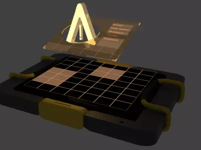 hologram sci fi Free low-poly 3D model