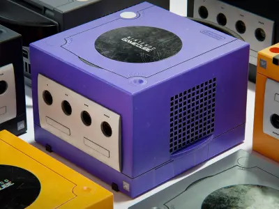 Nintendo GameCube Console Used and Refurbished 3D model