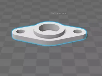 bearings holder D19 B7 d8 3D print model