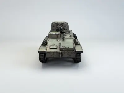 Low Poly Type 94 TK tankette Low-poly 3D model
