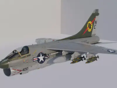 A7 CORSAIR II 3D model