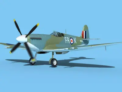 Supermarine Spitfire MkXII V01 3D model