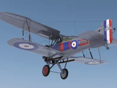 Gloster Gamecock Free 3D model
