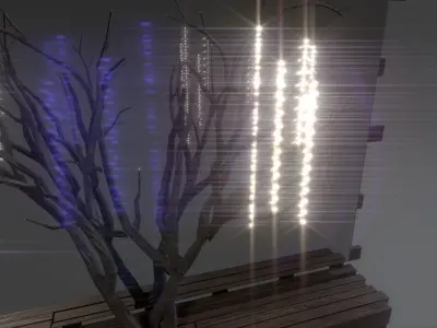 Mirror Decor Lamp Details Free 3D model