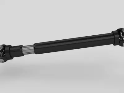 Animated Drive Shaft Low-poly 3D model