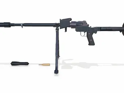 Granatbuchse GRB 39 Anti tank Rifle Low-poly PBR Low-poly 3D model