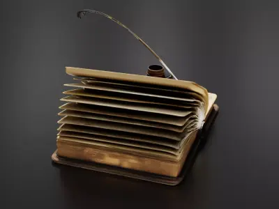 Old Book 03 3D print model
