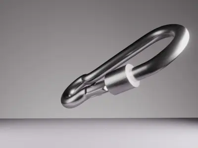 Carabiner by Vitalyametol Low-poly 3D model